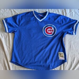 Mitchell & Ness Cooperstown Collection Blue Jersey